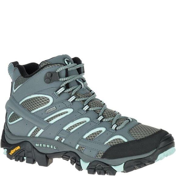 Merrell Women's 10W Sedona Sage Moab 2 Mid Gore-Tex Hiking Boots Outdoor LB1-5 - Picture 1 of 8